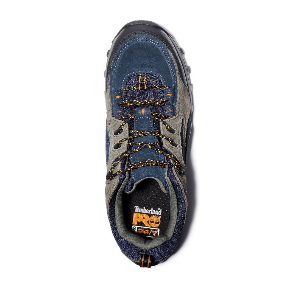 Timberland Womens Work Shoes PRO® Mudsill Steel Toe - Grey/Blue - India MC8429605